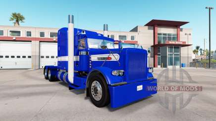 Skin Hard Blue v2.0 tractor Peterbilt 389 for American Truck Simulator