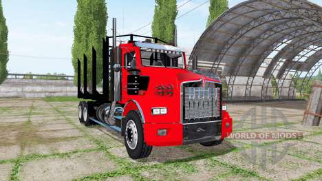 Kenworth T800 log truck for Farming Simulator 2017