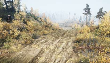Abandoned road for Spintires MudRunner
