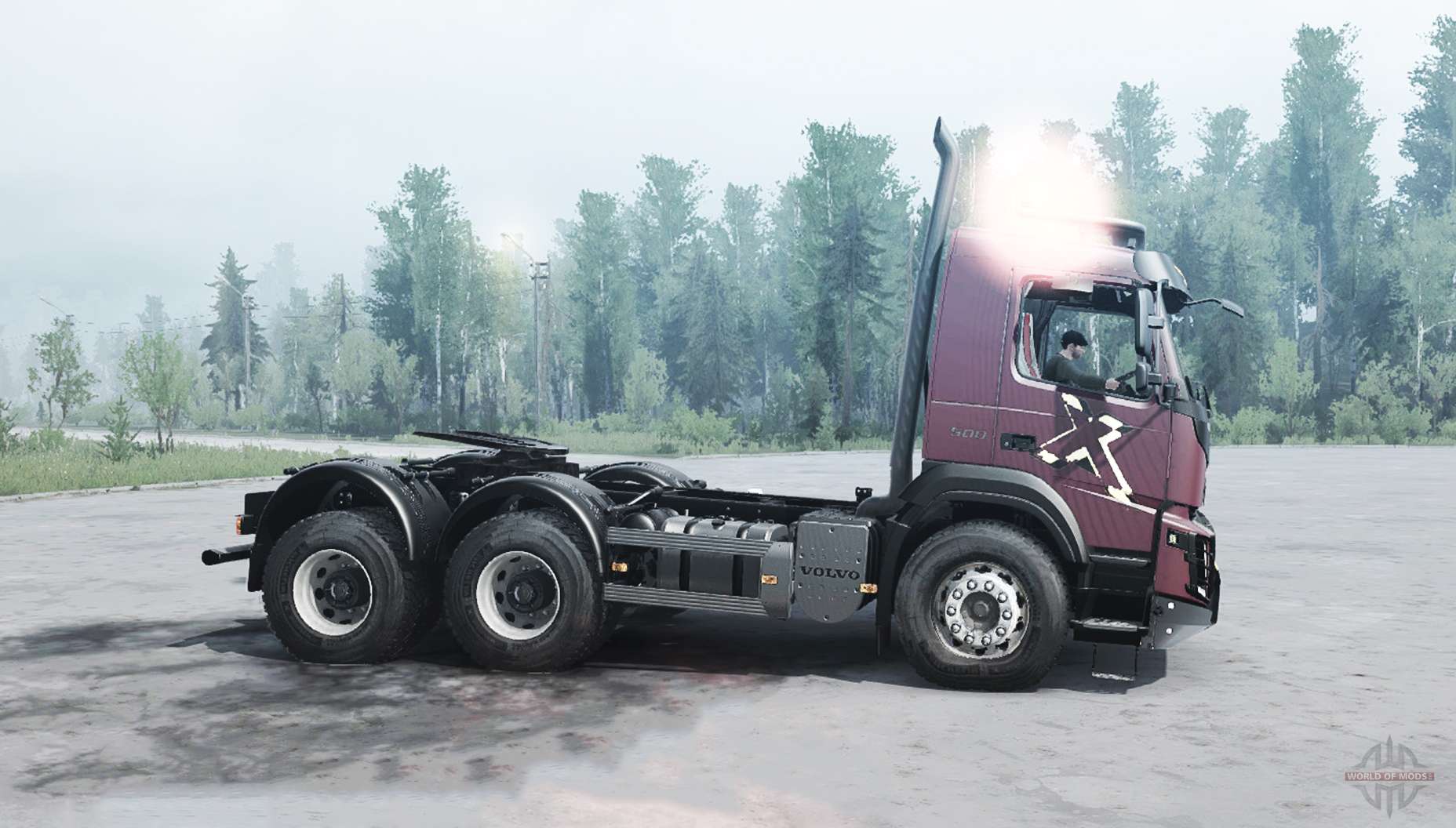 Volvo FMX 500 6x6 for Spin Tires