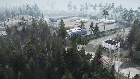 Among the rocks and conifers for Spintires MudRunner