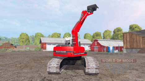 Liebherr A 900 C Litronic red for Farming Simulator 2015