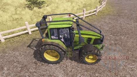 John Deere 7530 Premium forest for Farming Simulator 2013