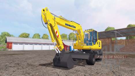 Komatsu PW160-7 for Farming Simulator 2015