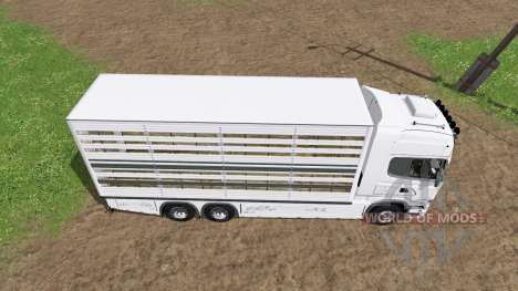 Scania R730 cattle transport for Farming Simulator 2017