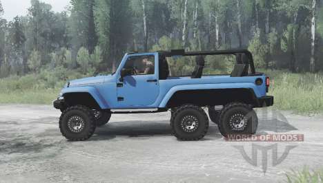 Jeep Wrangler (JK) 6x6 crawler for Spintires MudRunner