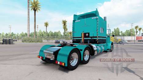 Скин Turquoise Black combo на Peterbilt 389 for American Truck Simulator