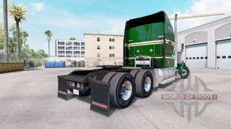 Skin Green Gold on the truck Kenworth W900 for American Truck Simulator