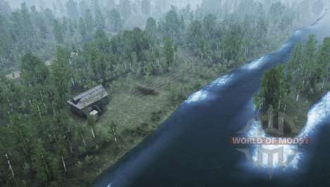 The upper reaches of the river Caen for Spintires MudRunner