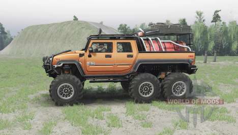 Hummer H2 6x6 for Spin Tires