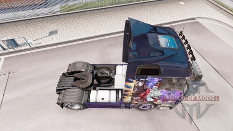 Skin Airbrush on truck Mercedes-Benz Actros MP3 for Euro Truck Simulator 2