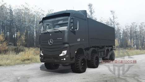 Mercedes-Benz Actros (MP4) chassis 8x8 for Spintires MudRunner