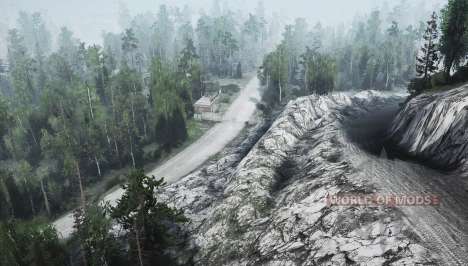 Hell of a pass v1.1 for Spintires MudRunner