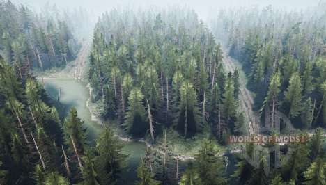 Pine forest 2 v1.1 for Spintires MudRunner