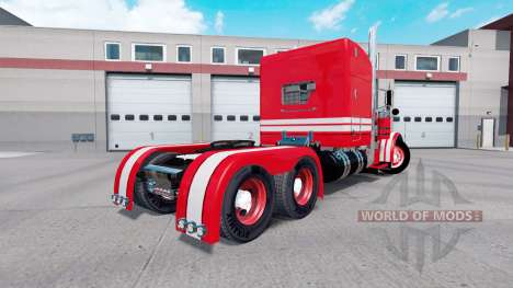 Skin Red on Rollin Transport Peterbilt 379 tract for American Truck Simulator