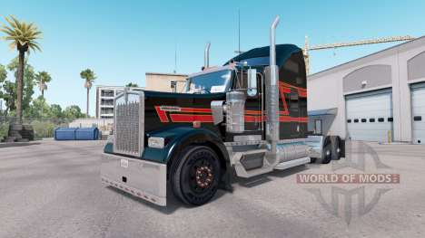 Skin Big Black on the truck Kenworth W900 for American Truck Simulator
