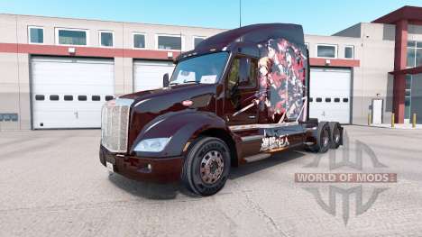Skin Attack on Titan on tractor Peterbilt 579 for American Truck Simulator