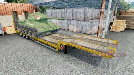 Semitrailer with cargo T-34-85 for Euro Truck Simulator 2