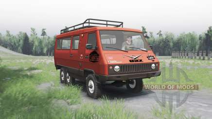UAZ 3972 experienced 1990 6x6 v1.1 for Spin Tires