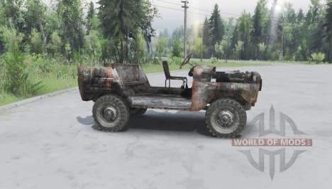 Rusty UAZ 469 v1.2 for Spin Tires