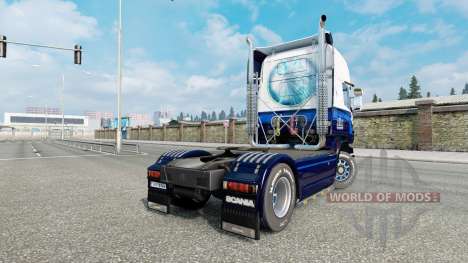 The Blue skin V8 truck Scania R-series for Euro Truck Simulator 2