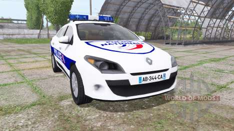 Renault Megane Estate 2009 Police Nationale for Farming Simulator 2017