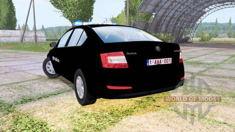 Skoda Octavia (5E) 2013 Belgian Police for Farming Simulator 2017