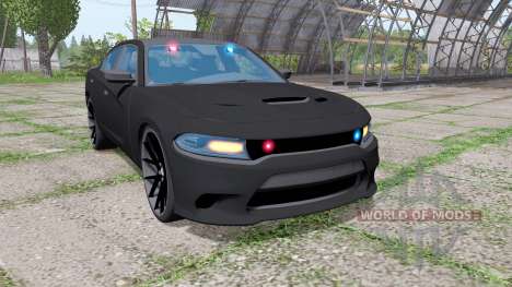 Dodge Charger SRT Hellcat 2015 Unmarked Police for Farming Simulator 2017