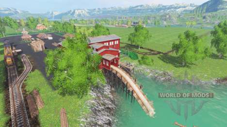 On the banks of the river for Farming Simulator 2015
