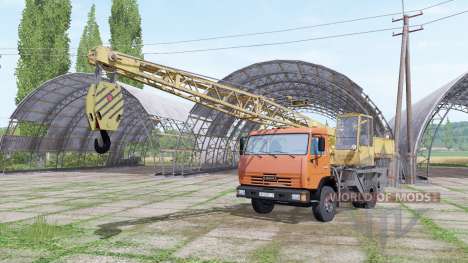 KAMAZ 43255 crane for Farming Simulator 2017