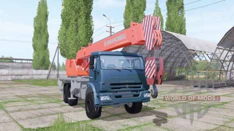 KAMAZ 65222 2009 crane for Farming Simulator 2017