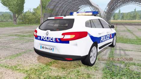 Renault Megane Estate 2009 Police Nationale for Farming Simulator 2017