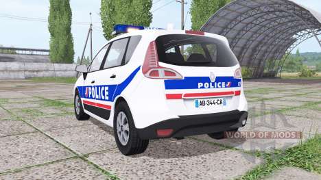 Renault Scenic (JZ) 2009 Police National for Farming Simulator 2017