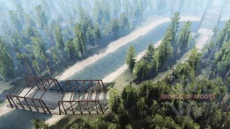 In the middle of the forest for Spintires MudRunner