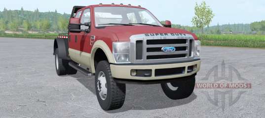 Ford F-350 Super Duty Crew Cab flatbed for Farming Simulator 2017